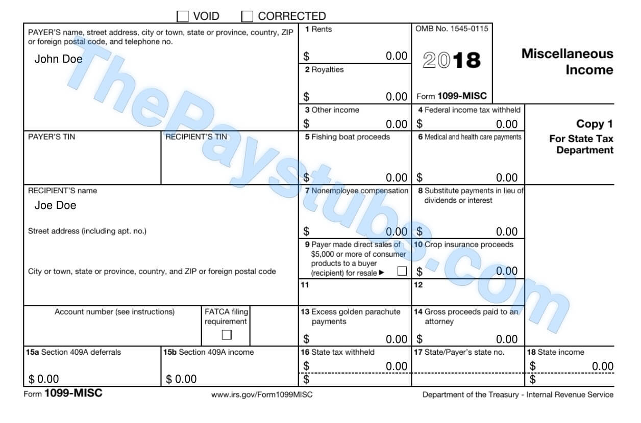 1099 Form Creator - Create 1099 Form - ThePayStubs