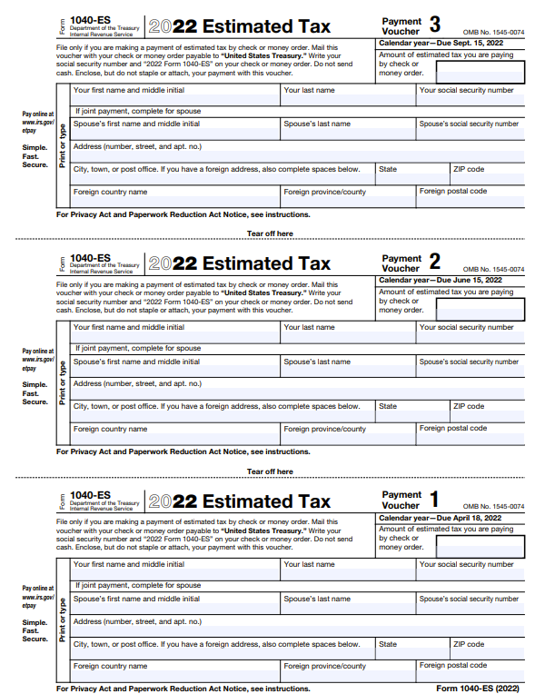 What Is IRS Form 1040ES? (Guide To Estimated Tax), 56 OFF